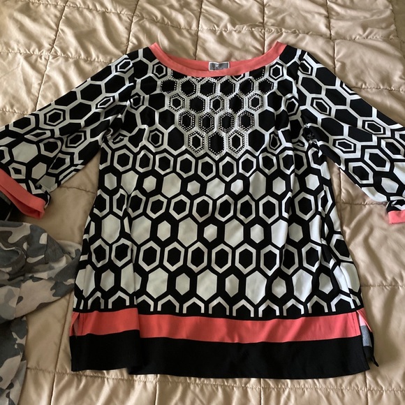 🌸 JM COLLECTION TUNIC TOP - Picture 4 of 8